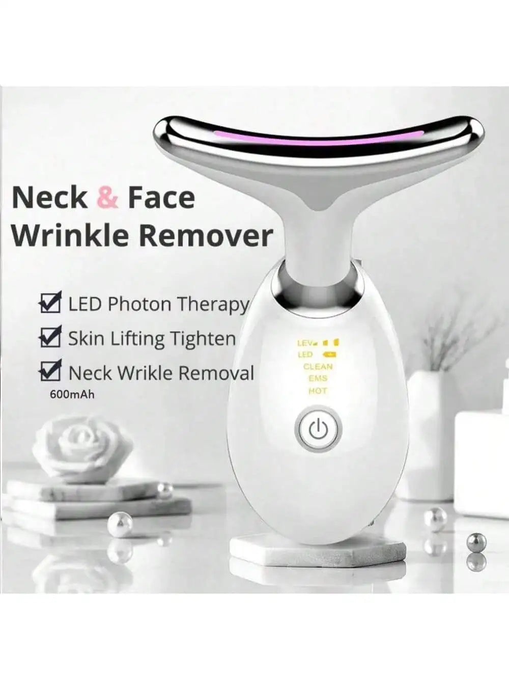Aurélie Glow LumiSculpt — Microcurrent Face & Neck Lifting Device