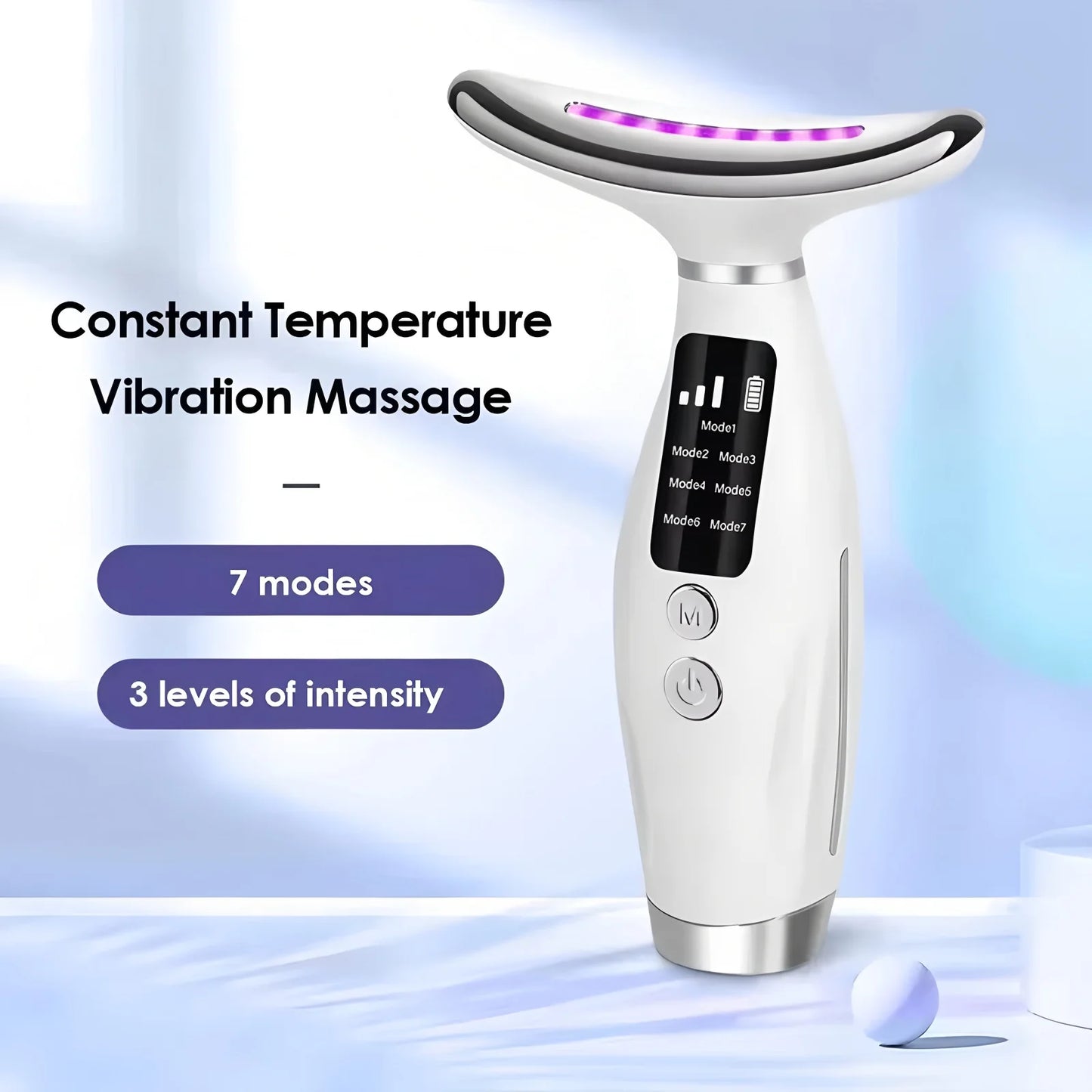 Aurélie Glow LumiSculpt — Microcurrent Face & Neck Lifting Device