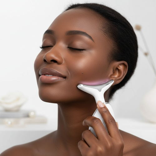 Aurélie Glow LumiSculpt — Microcurrent Face & Neck Lifting Device